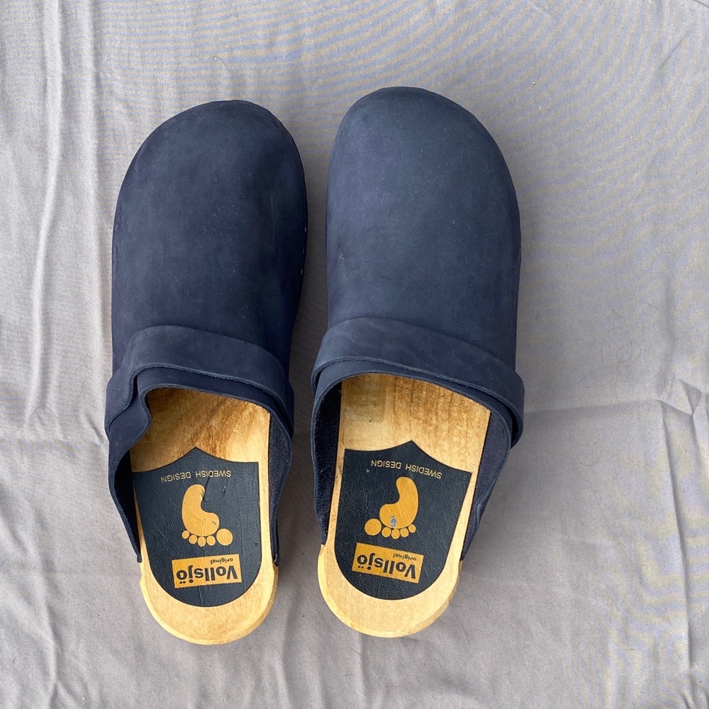 Navy Blue Women's Clogs